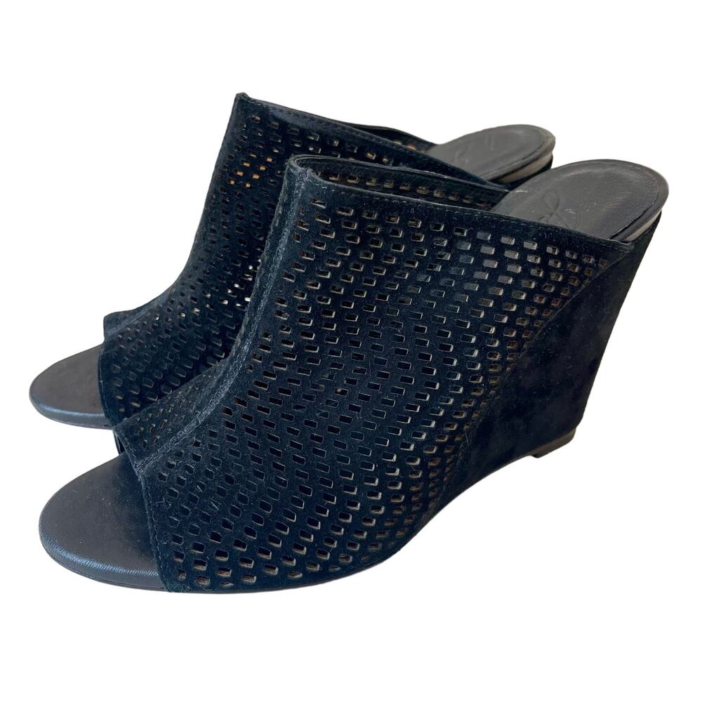 Joie Black Suede Kellie Wedge 7